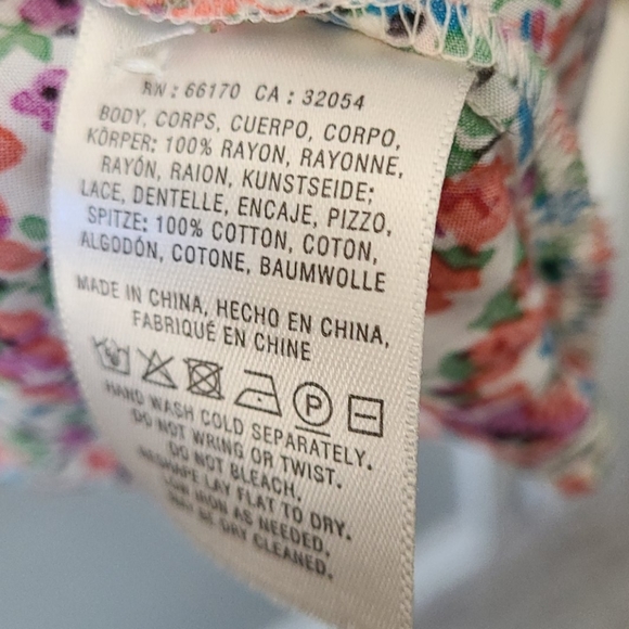 NWOT Maeve Floral Boho Top - Picture 4 of 5